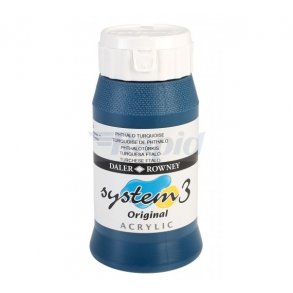 Akrylmaling System 3 500 ml. Phthalo Turquoise