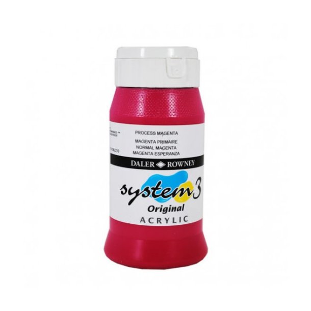 Akrylmaling System 3 500 ml. Process Magenta