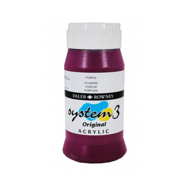 Akrylmaling System 3 500 ml. Purple