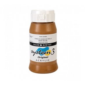 Akrylmaling System 3 500 ml. Raw Sienna