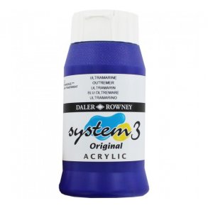 Akrylmaling System 3 500 ml. Ultramarine
