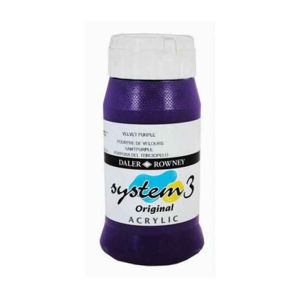 Akrylmaling System 3 500 ml. Velvet Purple