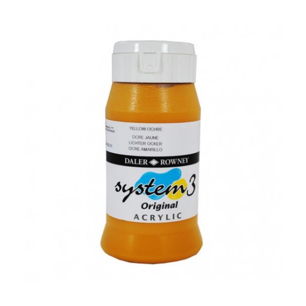 Akrylmaling System 3 500 ml. Yellow Ochre