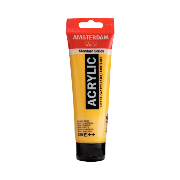 Amsterdam Akrylmaling 120 ML. " Azo Yellow Medium 269"