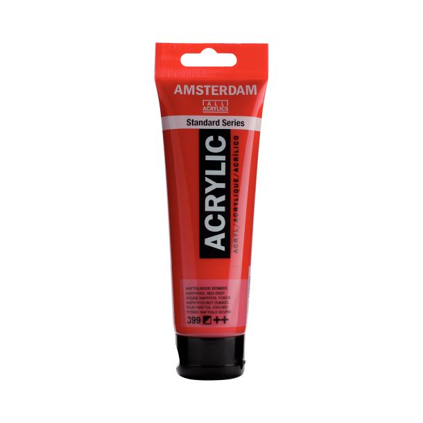 Amsterdam Akrylmaling 120 ML. "Naphthol Red Deep 399"