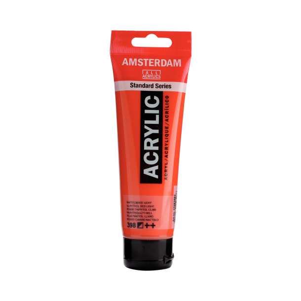 Amsterdam Akrylmaling 120 ML. "Naphthol Red Light 398"