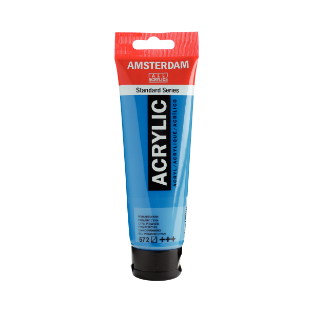 Amsterdam Akrylmaling 120 ML. "Primary Cyan 572"