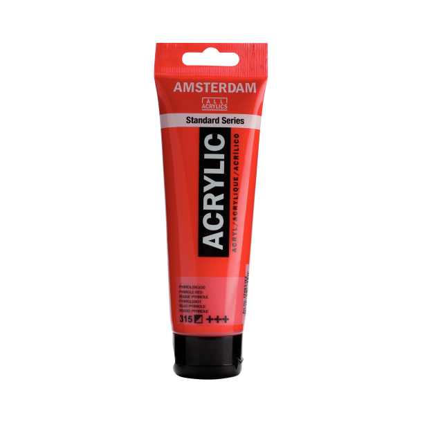 Amsterdam Akrylmaling 120 ML. "Pyrrole Red 315"