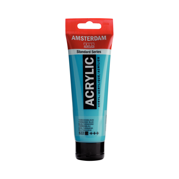 Amsterdam Akrylmaling 120ml "Turquoise Blue 522"