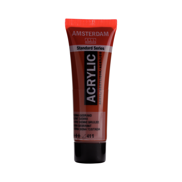 Amsterdam Akrylmaling 20 ML. "Burnt Sienna 411"