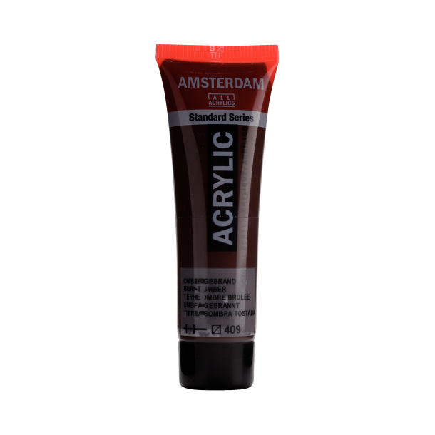 Amsterdam Akrylmaling 20 ML. "Burnt Umber 409"