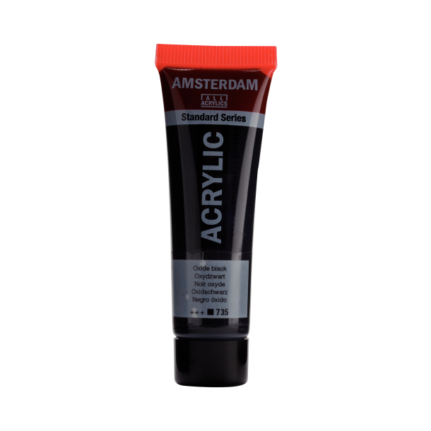 Amsterdam Akrylmaling 20 ML. "Oxide black 735"