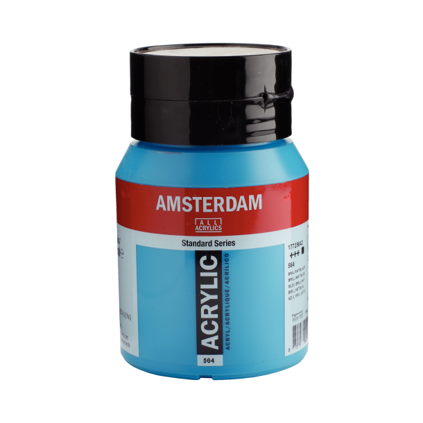 Amsterdam Akrylmaling 500 ML. "Brilliant Blue 564"