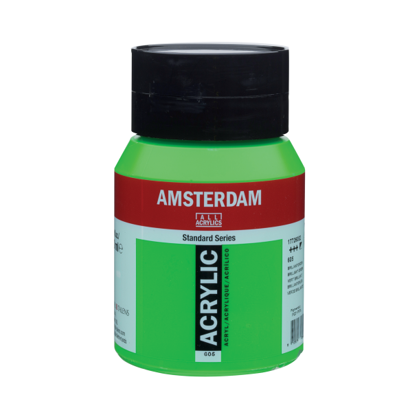 Amsterdam Akrylmaling 500 ML. "Brilliant green 605"