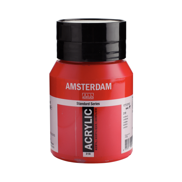 Amsterdam Akrylmaling 500 ML. "Carmine 318"