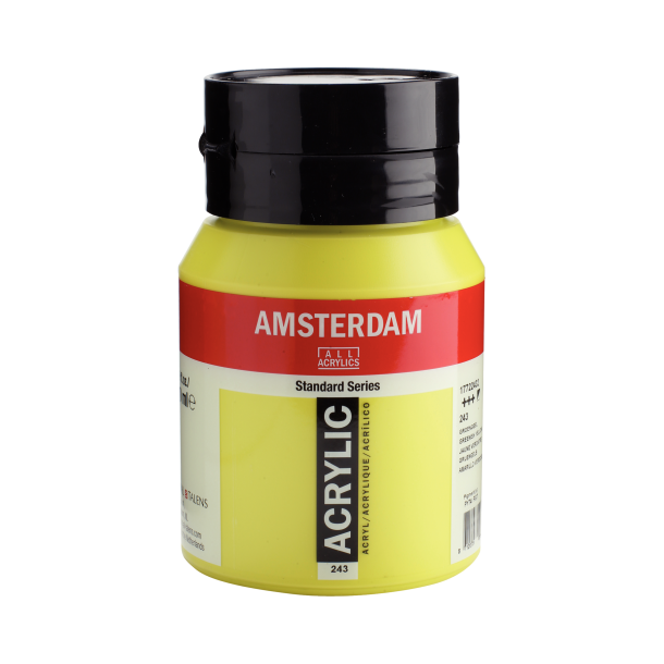 Amsterdam akrylmaling 500 ML. " Greenish yellow 243"