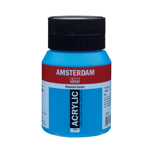 Amsterdam Akrylmaling 500 ML. "Manganese blue phthalo 582"