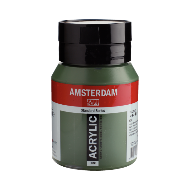 Amsterdam Akrylmaling 500 ML. "Olive green deep 622"