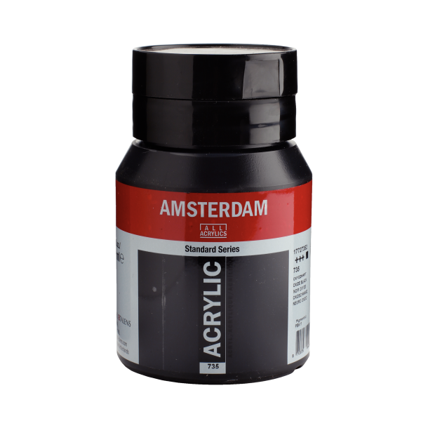 Amsterdam Akrylmaling 500 ML. "Oxide Black 735"