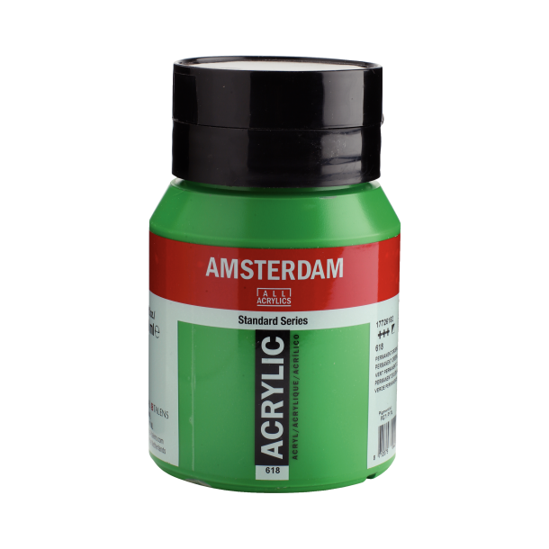 Amsterdam Akrylmaling 500 ML. "Perm. green light 618"