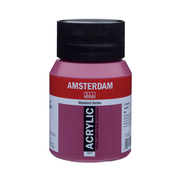 Amsterdam Akrylmaling 500 ML. "Perm. red violet 567"