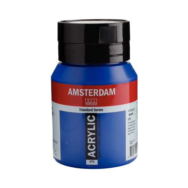 Amsterdam Akrylmaling 500 ML. "Phthalo Blue 570"