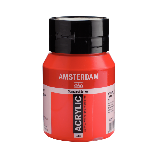 Amsterdam Akrylmaling 500 ML. "Pyrrole red 315"