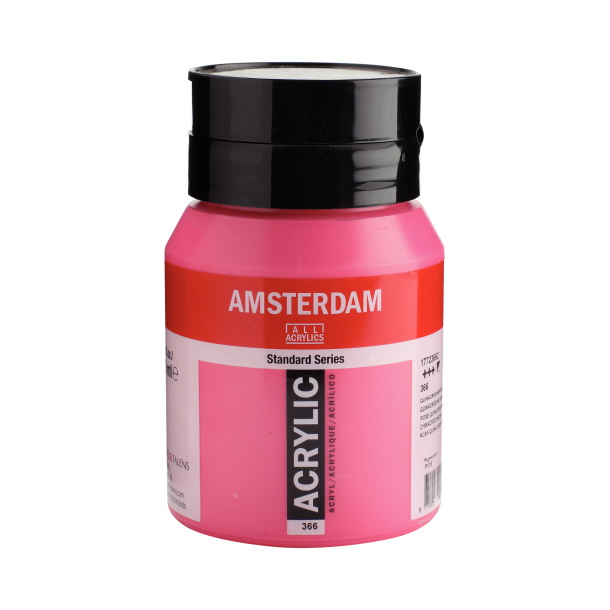 Amsterdam Akrylmaling 500 ML. "Quinacridone rose 366"