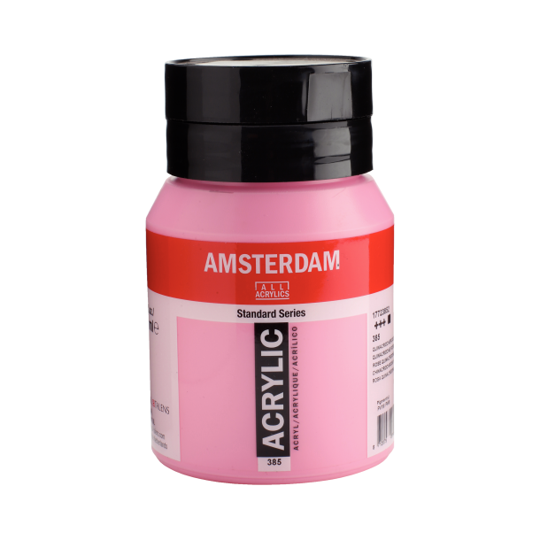 Amsterdam Akrylmaling 500 ML. "Quinacridone rose light 385"