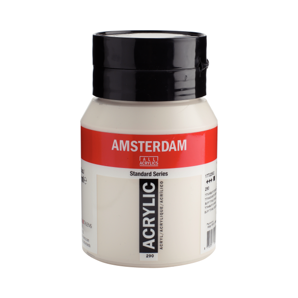 Amsterdam Akrylmaling 500 ML. "Titanium buff deep 290"