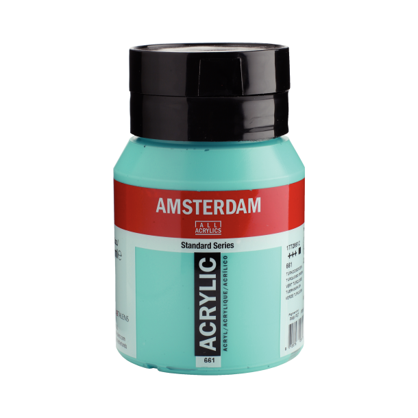 Amsterdam Akrylmaling 500 ML. "Turquouse green 661"