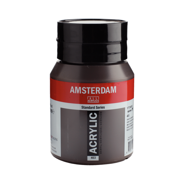 Amsterdam Akrylmaling 500 ML. "Vandyke brown 403"