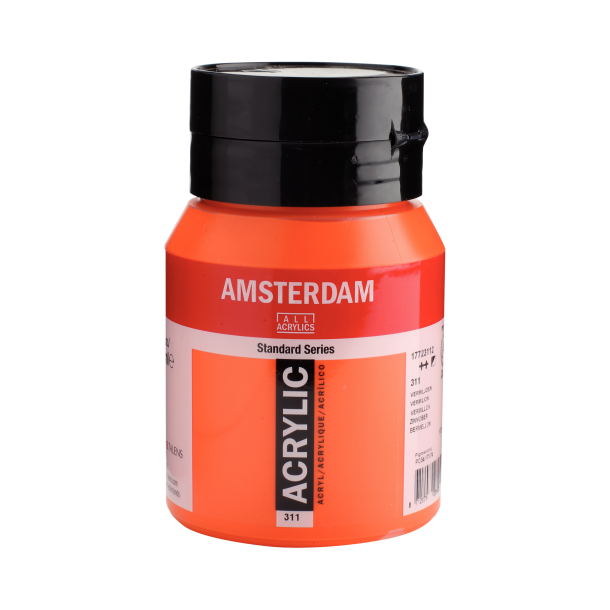 Amsterdam Akrylmaling 500 ML. "Vermilion 311"