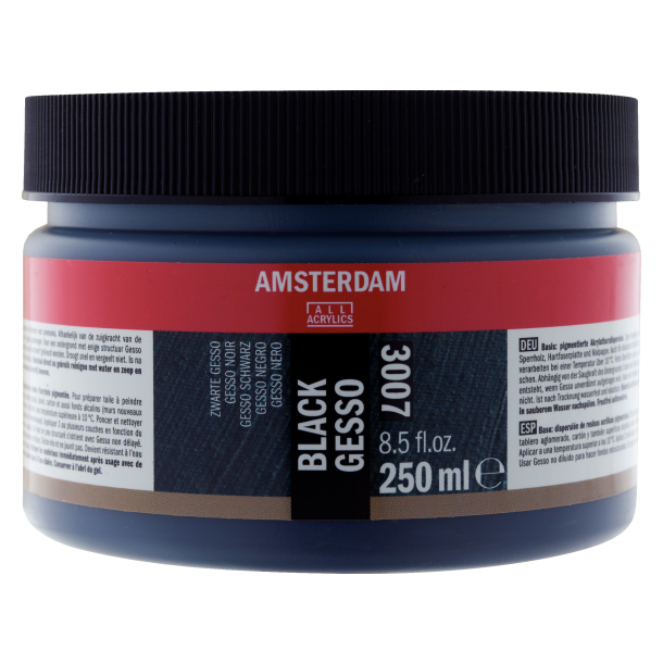 Amsterdam Black Gesso 250 ML.