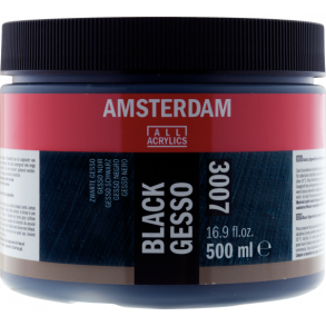 Amsterdam Black Gesso 500 ML.