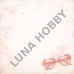 Papirblok UNGE DR�MME - 15,5 x 15,5 cm - Luna Hobby