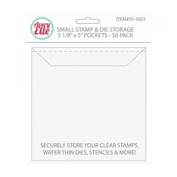 Avery elle stamp &amp; Die Storage pockets 50stk 5 1/8" x 5" small