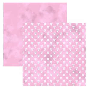 Designpapir Baby Body Pink - 30,5 x 30,5 cm - Luna Hobby