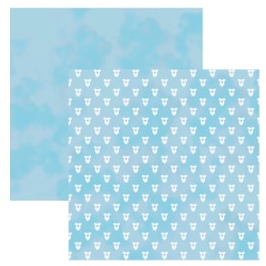 Designpapir Baby Body Bl� - 30,5 x 30,5 cm - Luna Hobby