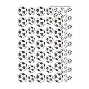 Baggrundsark med fodbolde M44