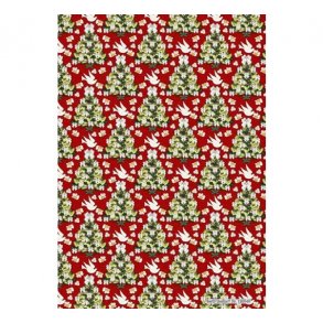 Baggrundspapir juletr� & fugle M27