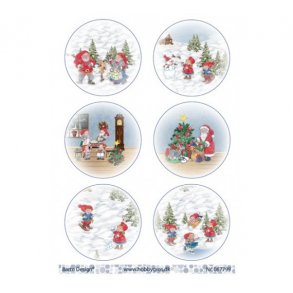 Barto klippeark runde julemotiver M1