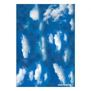 Basispapir bl� himmel med skyer M28