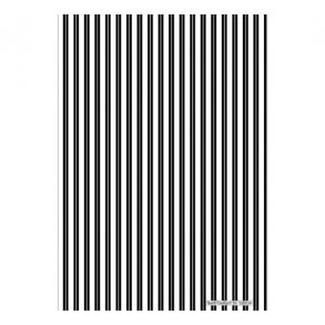 Basispapir hvid/sort striber M26