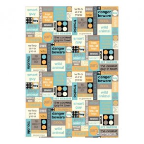 Basispapir med tekst M28