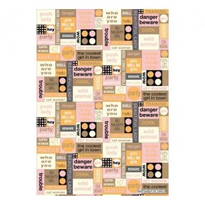 Basispapir med tekst M28