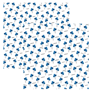 Designpapir Bl� Ballon Jubil�um - 30,5 x 30,5 cm. - Luna Hobby