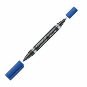 Staedtler Permanent duo Lumocolor bl�