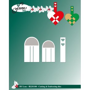 Die Woven Heart BLD1108 BY LENE genoptryk 