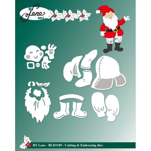 Die Santa Claus BLD1109 BY LENE genoptryk 